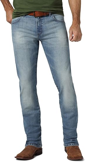 Wrangler Men's Retro Slim Fit Straight Leg Jean for Comfort