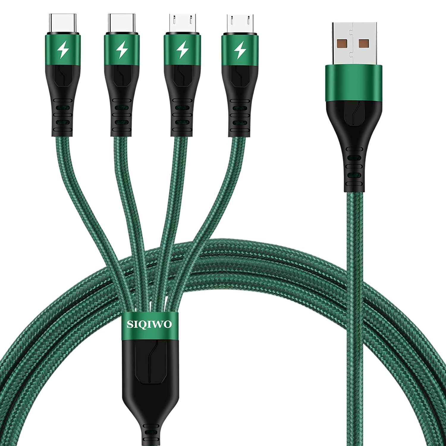 SIQIWO Multi Charging Cable - Fast Charge 4 Devices Simultaneously