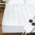 Heated Mattress Pad Queen Size with Dual Control - Deep Pocket Comfort