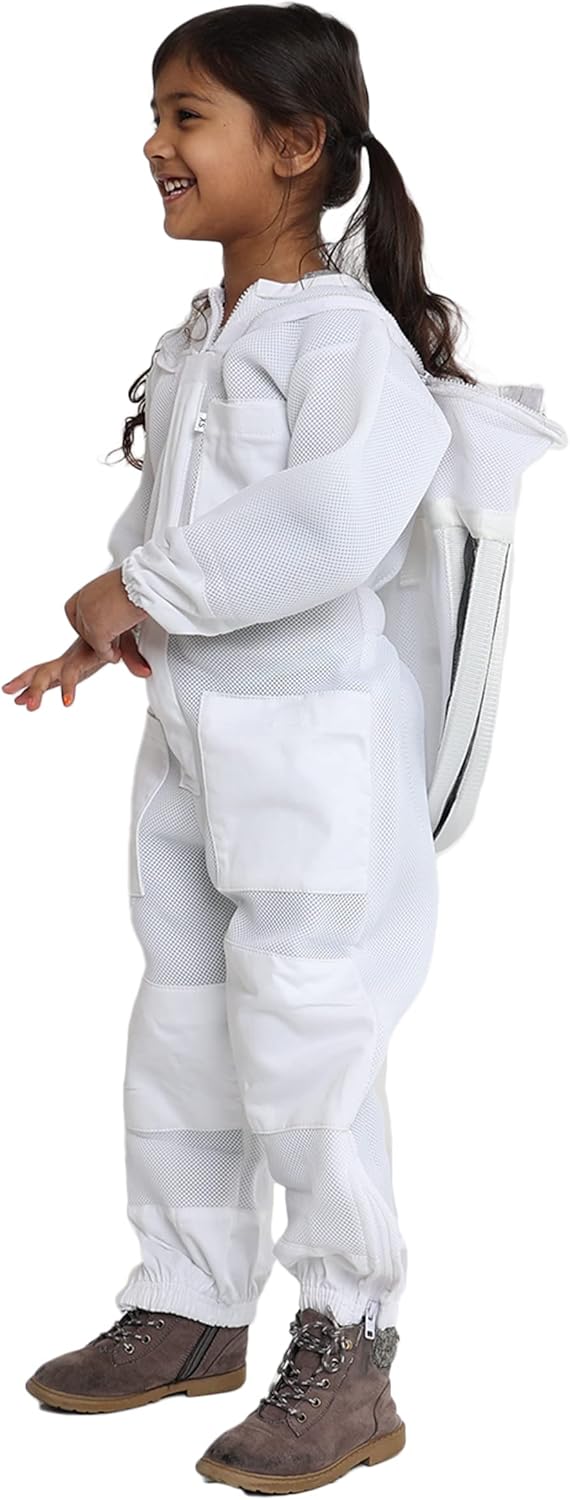 Kids Full Body Bee Suit for Safe and Fun Beekeeping Adventures