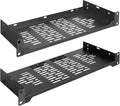 RIVECO 2 PCS 6 Rack Shelves for 19 in Network Rack - Vented 1U