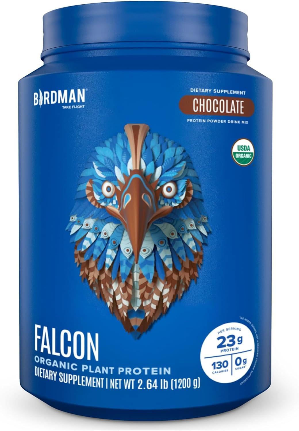 Falcon Vegan Protein Powder - Organic, Low Carb, Dairy Free