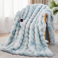Heated Blanket Throw 50in x 60in - 10 Heat Levels, Auto-Off Timer