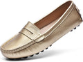 BEAUSEEN Womens Loafers Designer Leather Driving Loafers - Comfortable
