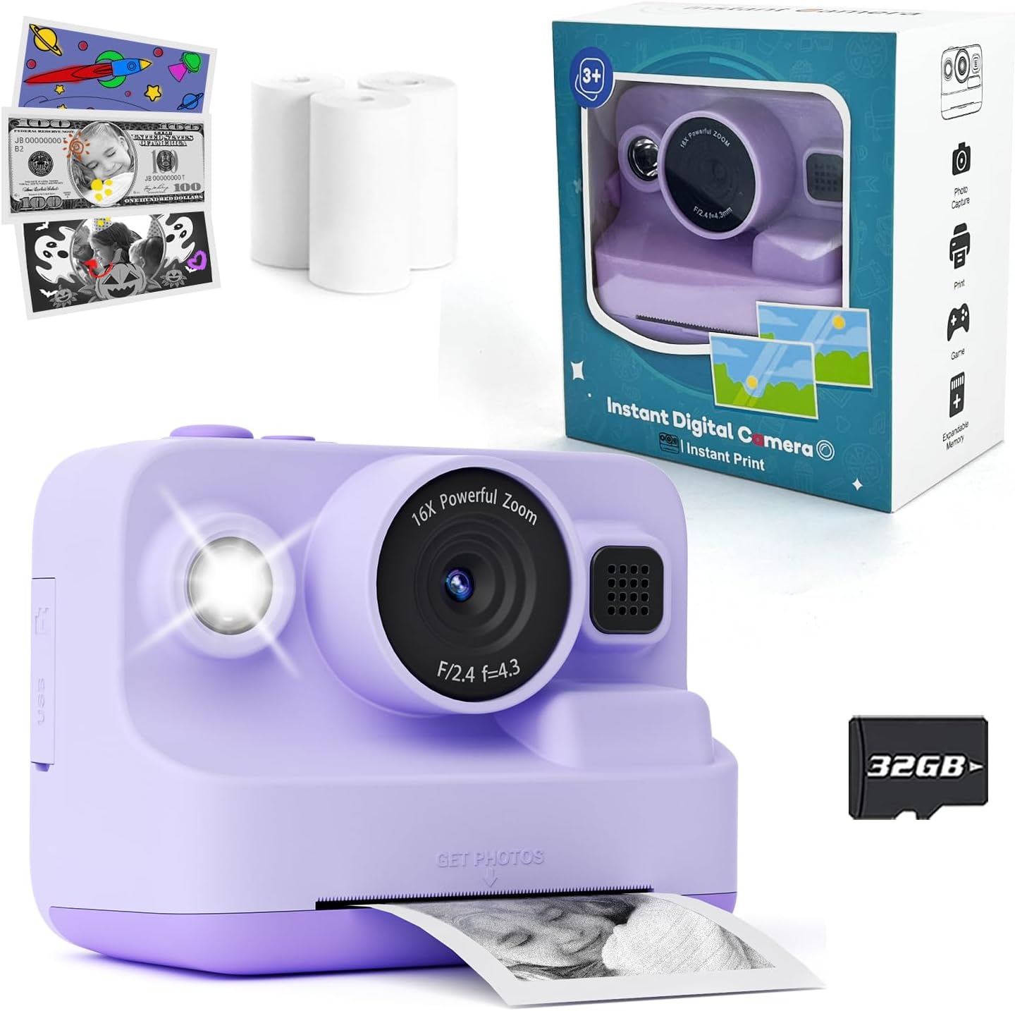 Instant Print Kids Camera | Fun & Educational Gift