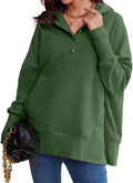 AlvaQ Womens Oversized Sweatshirt Hoodie - Cozy Everyday Tunic