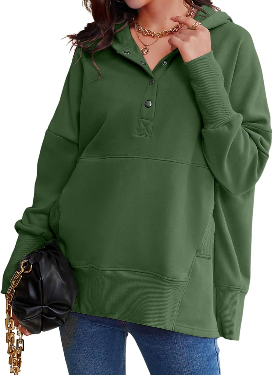 AlvaQ Womens Oversized Sweatshirts for Cozy Winter Outfits