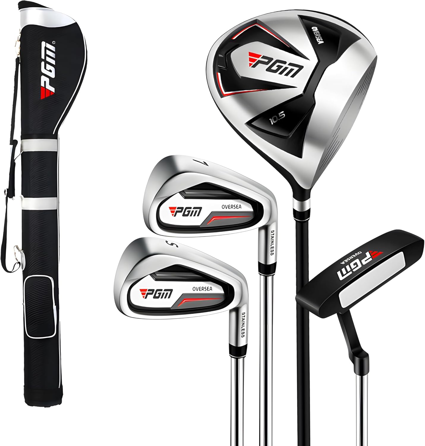 PGM Men's 5-Piece Golf Club Set for Beginners