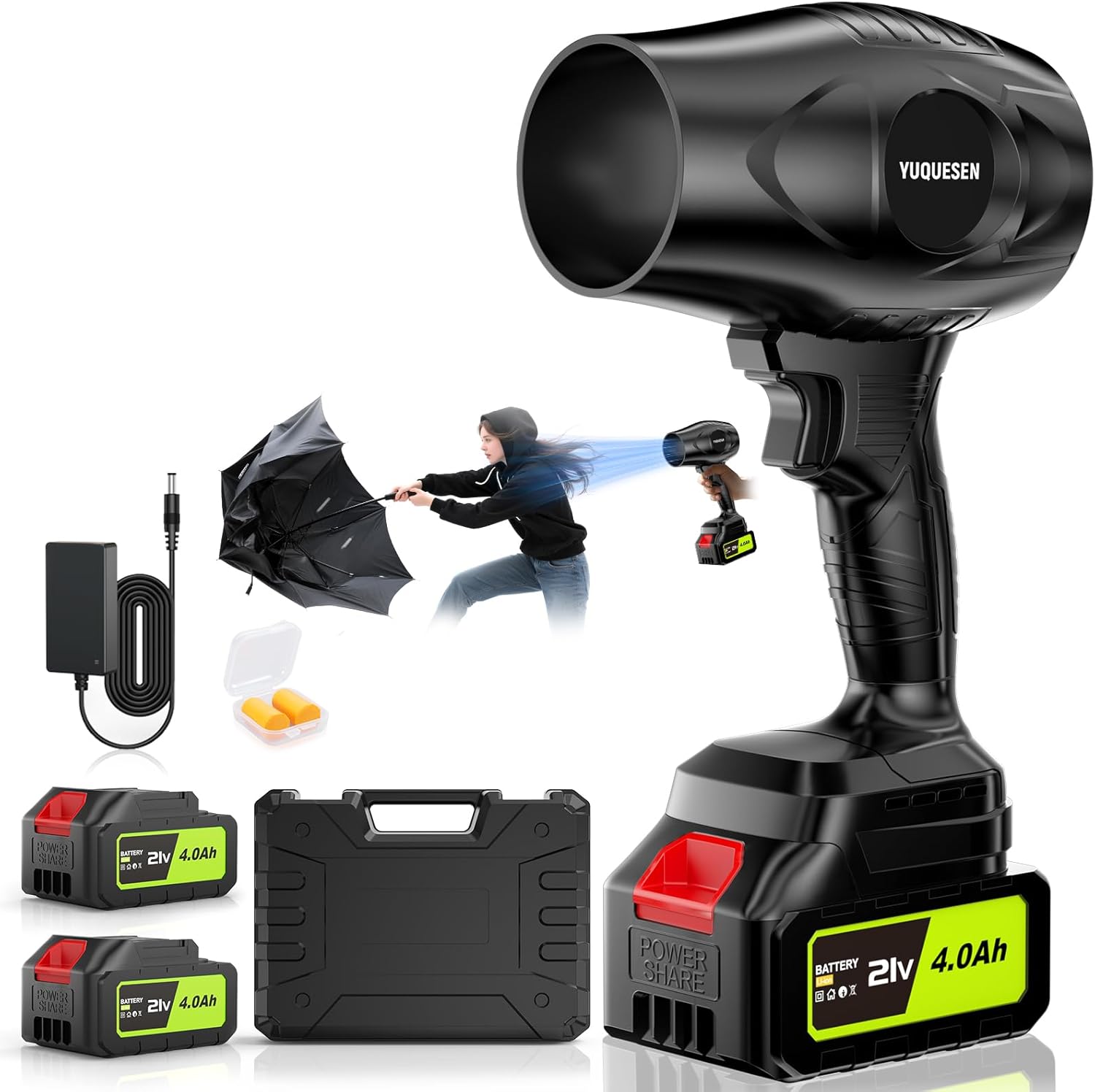 Cordless Leaf Blower with 990,000 RPM Power for Easy Cleanup