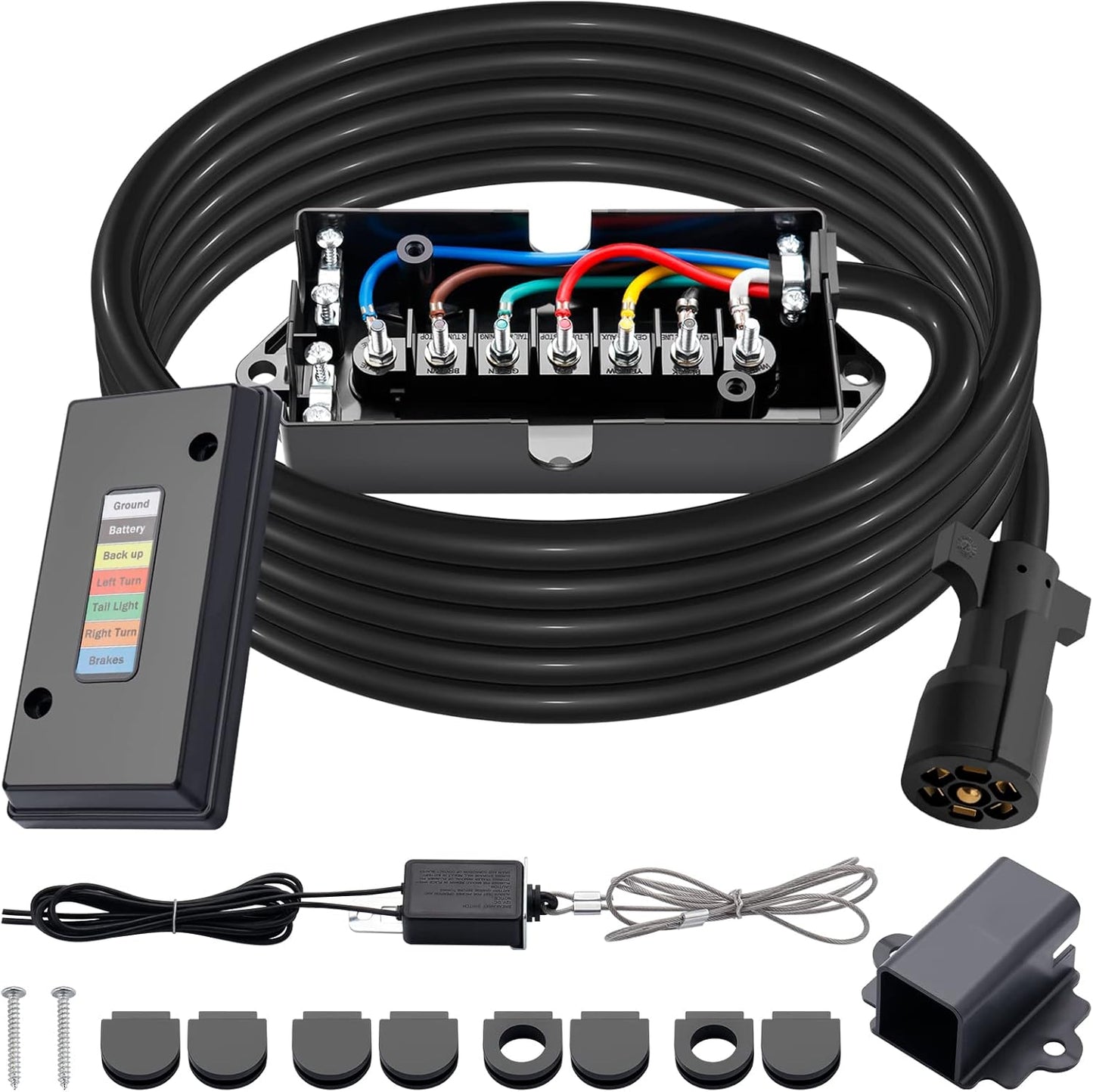CheeMuii 15 FT 7 Way Trailer Cord and Junction Box Kit Review