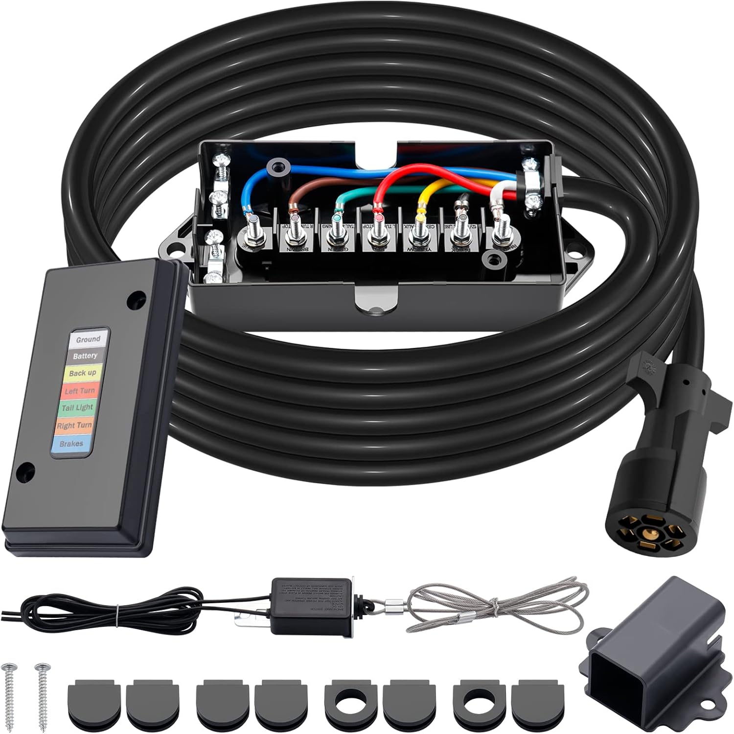 CheeMuii 15 FT 7 Way Trailer Cord and Junction Box Kit Review