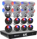 Swann 12MP Security System: 4TB NVR, 16 Cameras, 6k HD, 2-Way Audio