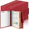 Classification Folders Letter Size 24 Pack - 2 Dividers, Heavy Duty