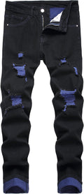 Men's Slim Fit Stretch Jeans Ripped Skinny Jeans - Slim Comfort at