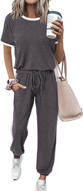 Womens 2 Piece Summer Tracksuit Set - Lightweight Lounge & Travel is