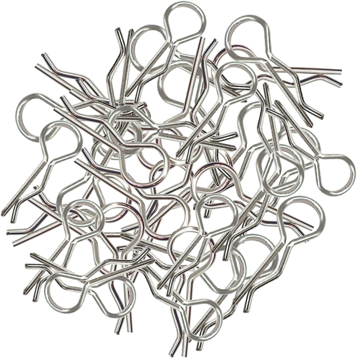 Secure Your RC Vehicle with 100pcs Silver Body Clips