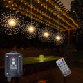 4 Pcs 800LED Solar Starburst Sphere Lights - Dimmable Firework Outdoor