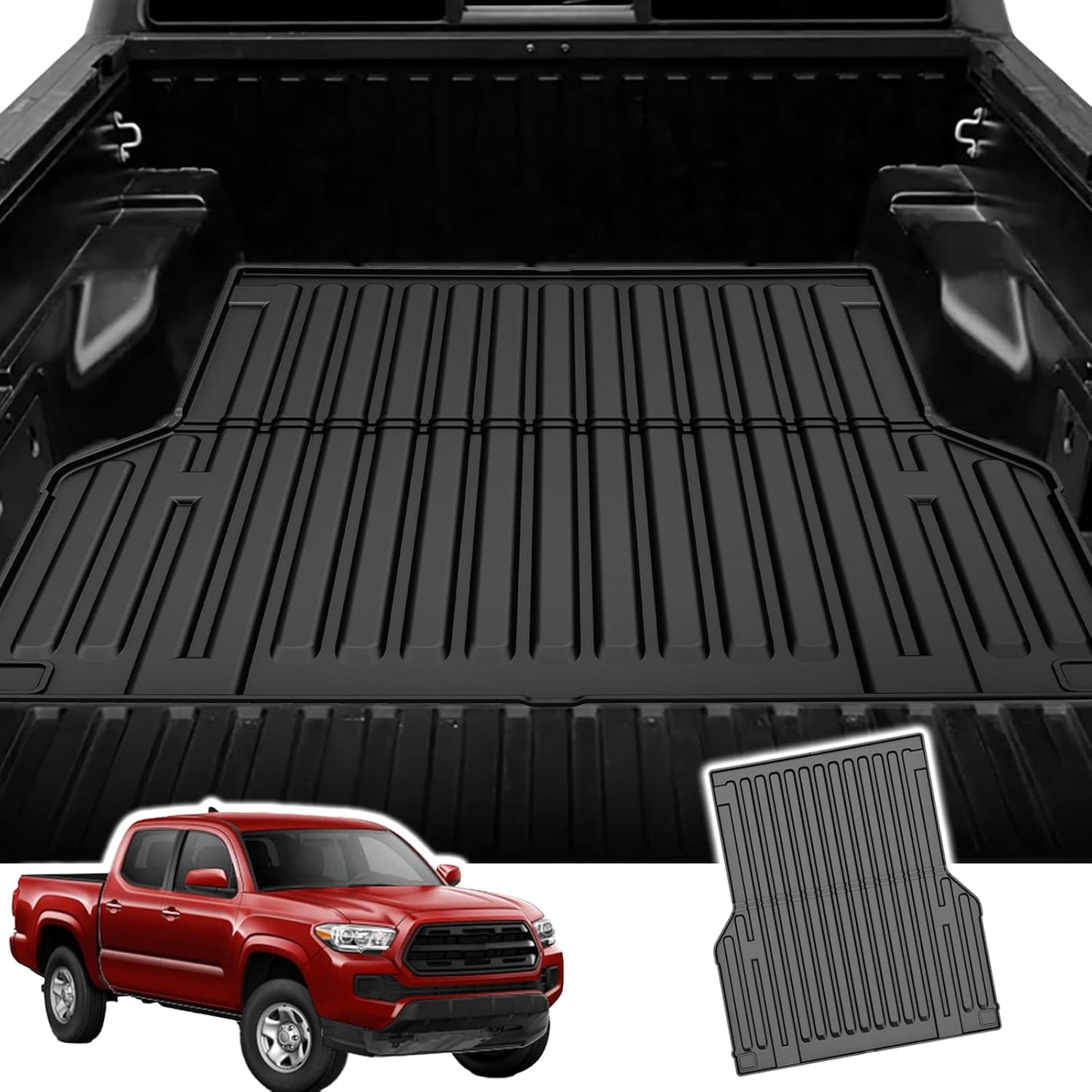 AOMSAZTO Tacoma 5FT Truck Bed Mat for 2005-2023 Models