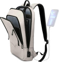 Business Slim Laptop Backpack with USB Charger - Lightweight