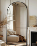 Full Length Mirror 71x32 in Arched Floor Mirror with Stand - Elegant