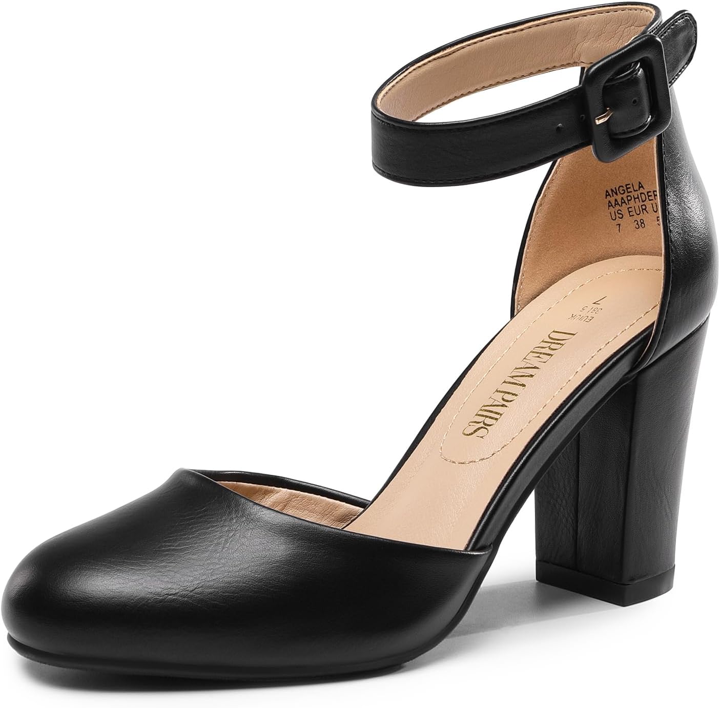 DREAM PAIRS Women's High Heel Ankle Strap Wedding Pumps Shoes
