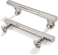 4in Hole Center Polished Nickel Cabinet Pulls 10Pack - Solid Heavy
