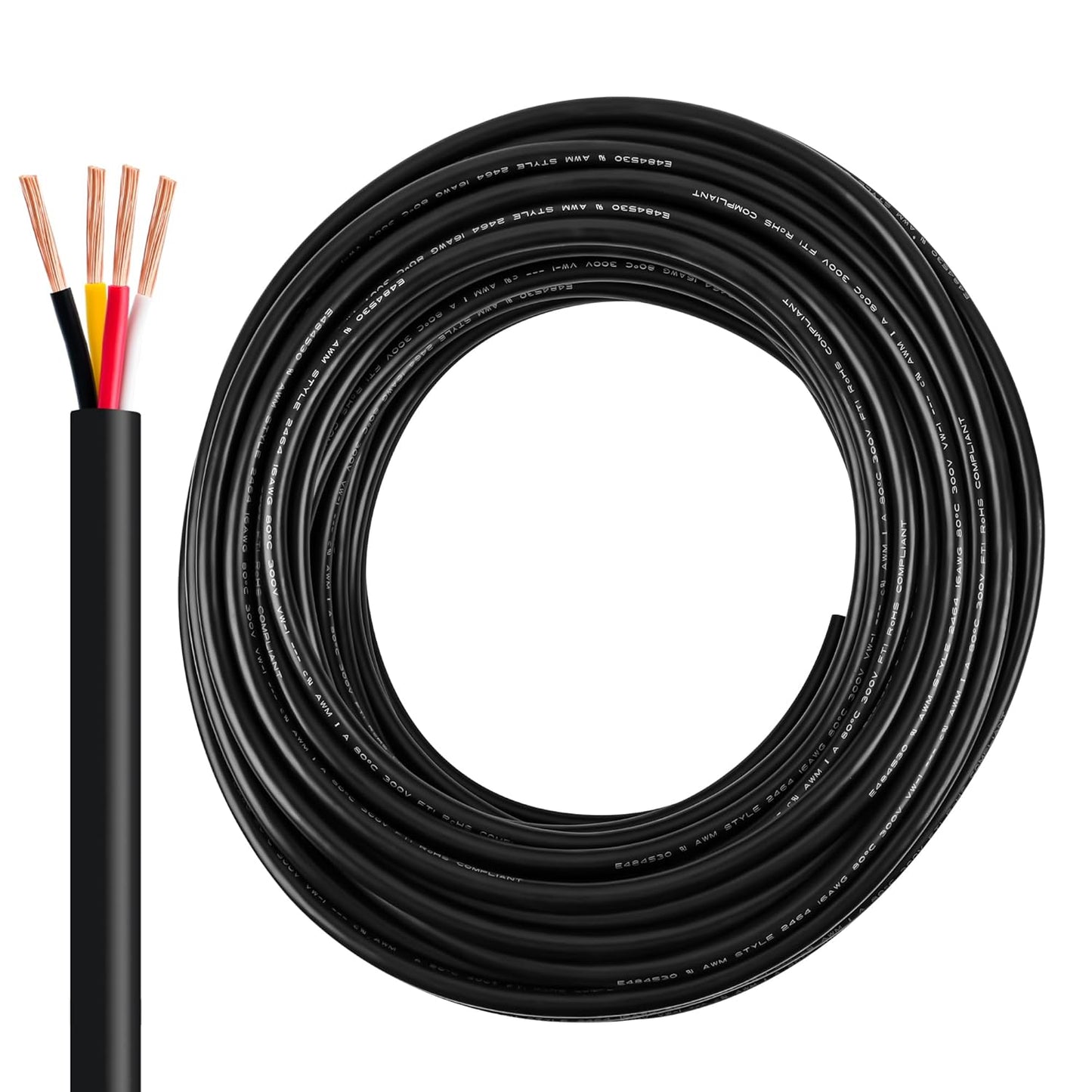 14 Gauge Wire 4 Conductor for LED Lighting and Automotive Use
