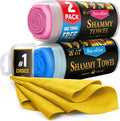 Premium 2pk +1 Free Shammy Cloth 26in x 17in - Super Absorbent Car