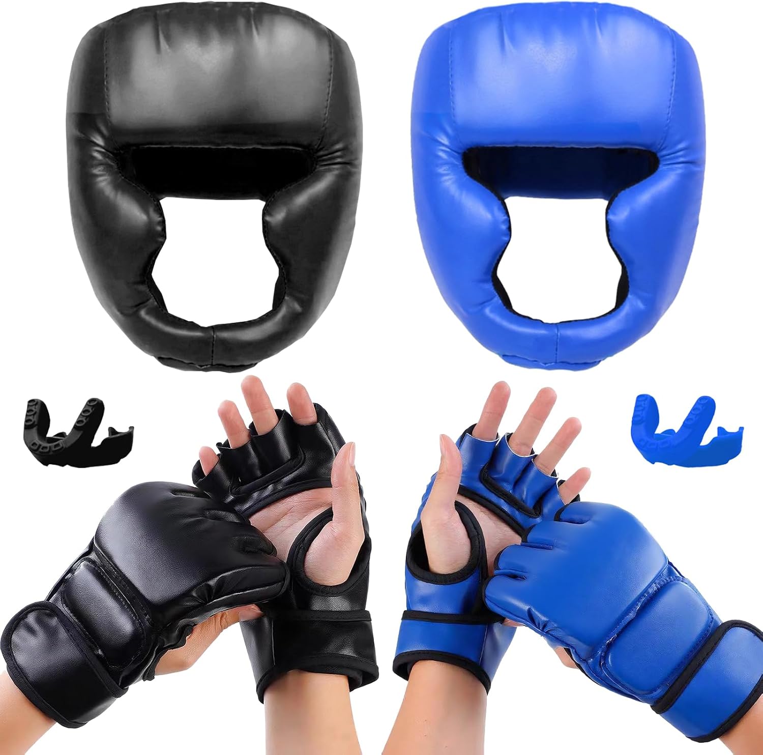 14 Pcs Boxing Set for Beginners with Gloves and Headgear