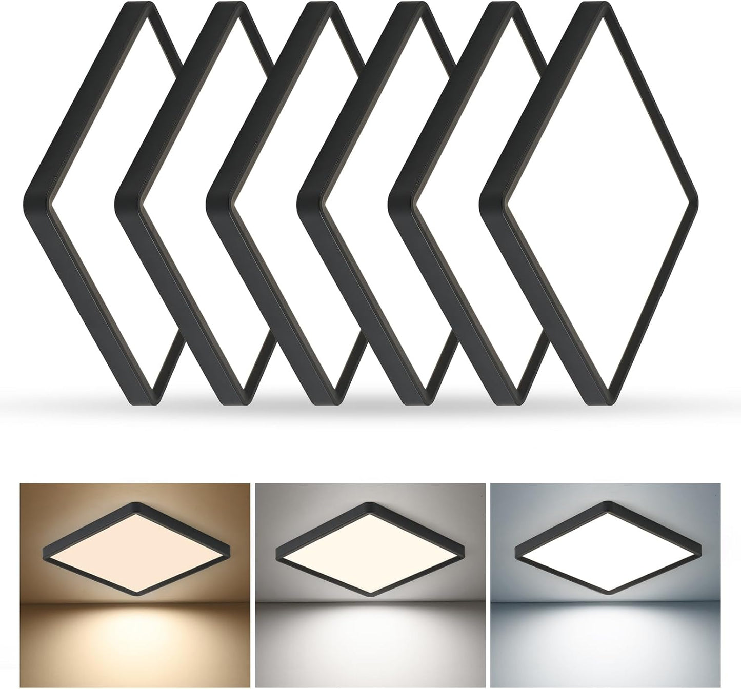 12 Inch Square LED Flush Mount Ceiling Light for Any Room