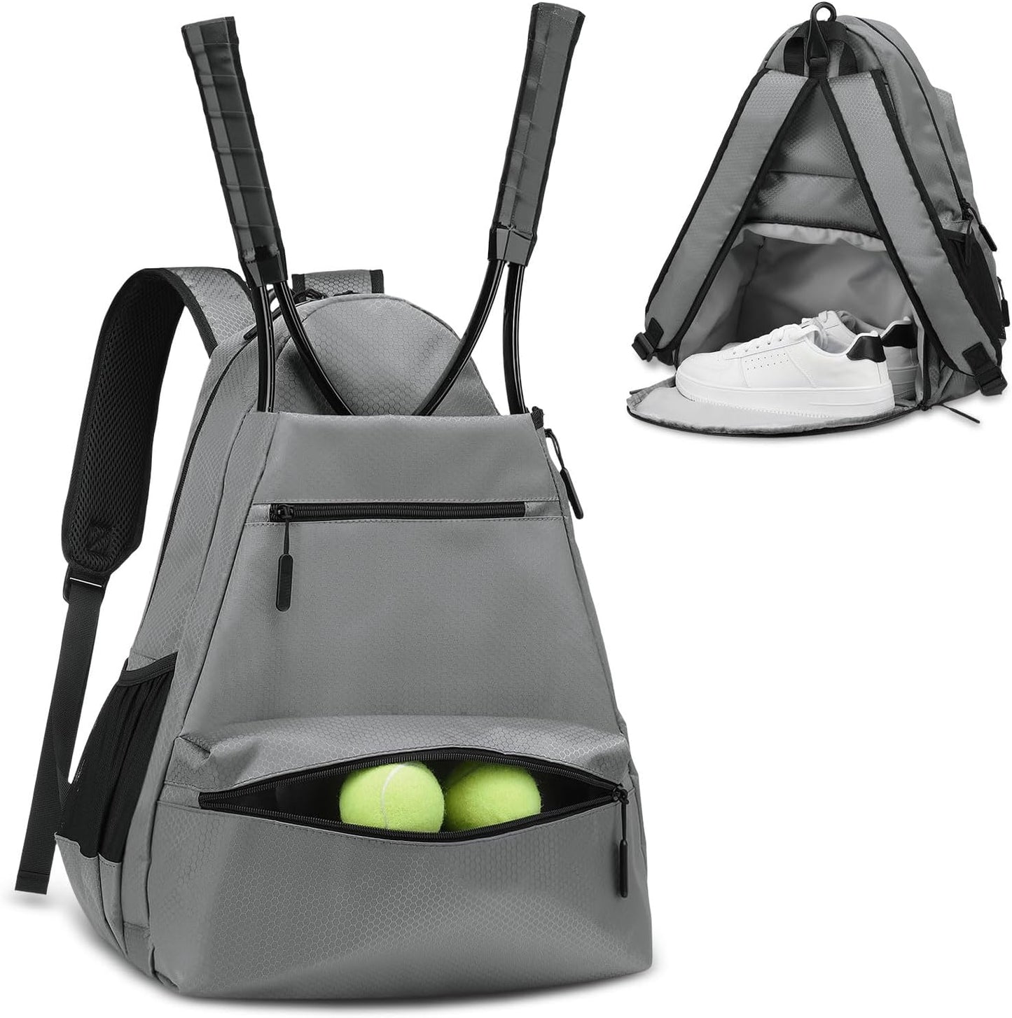 SUIKIHUM Tennis Backpack for Rackets with Shoe Compartment
