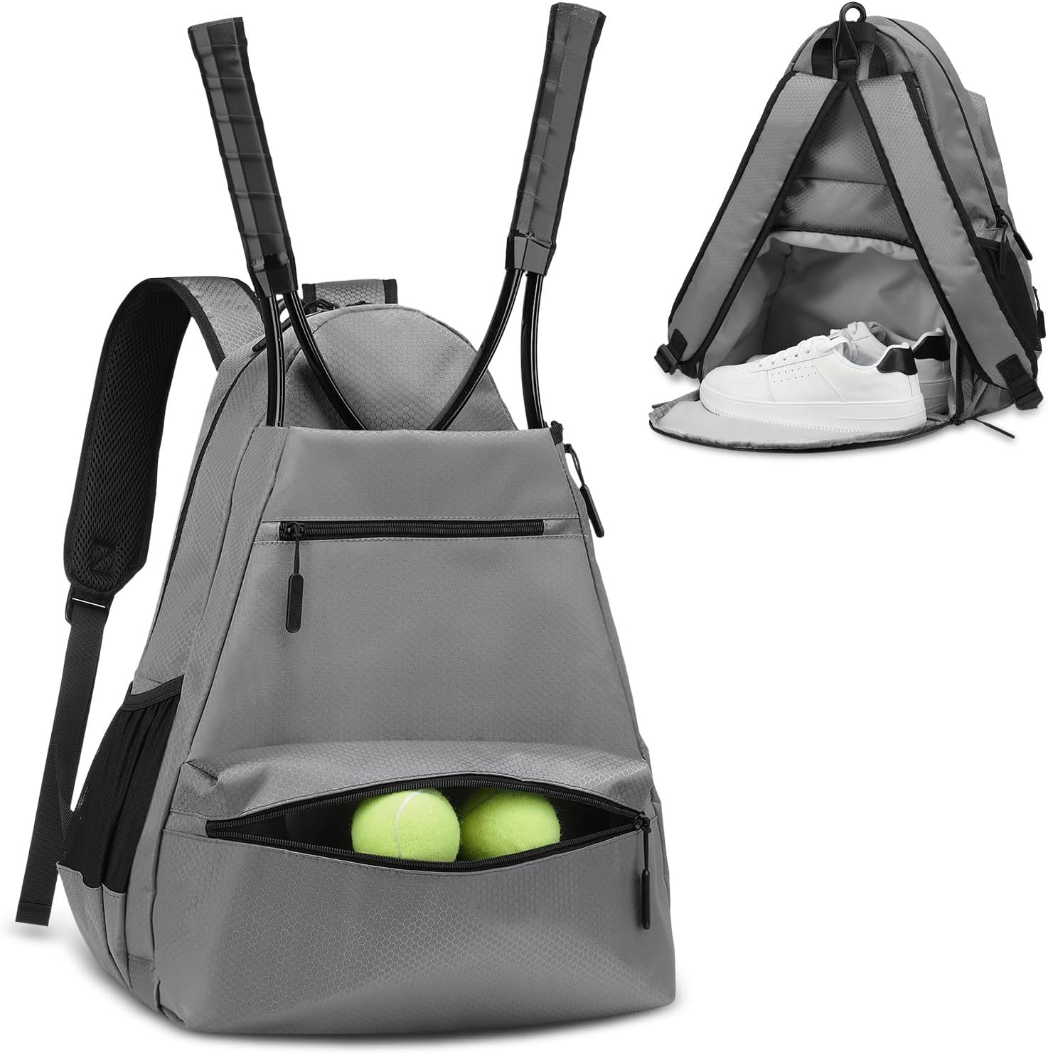 SUIKIHUM Tennis Backpack for Rackets with Shoe Compartment