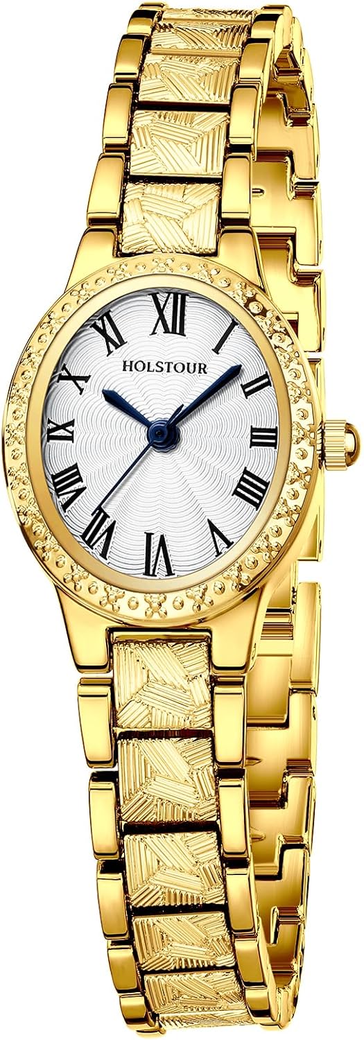Vintage Gold Waterproof Women's Watch - HOLSTOUR