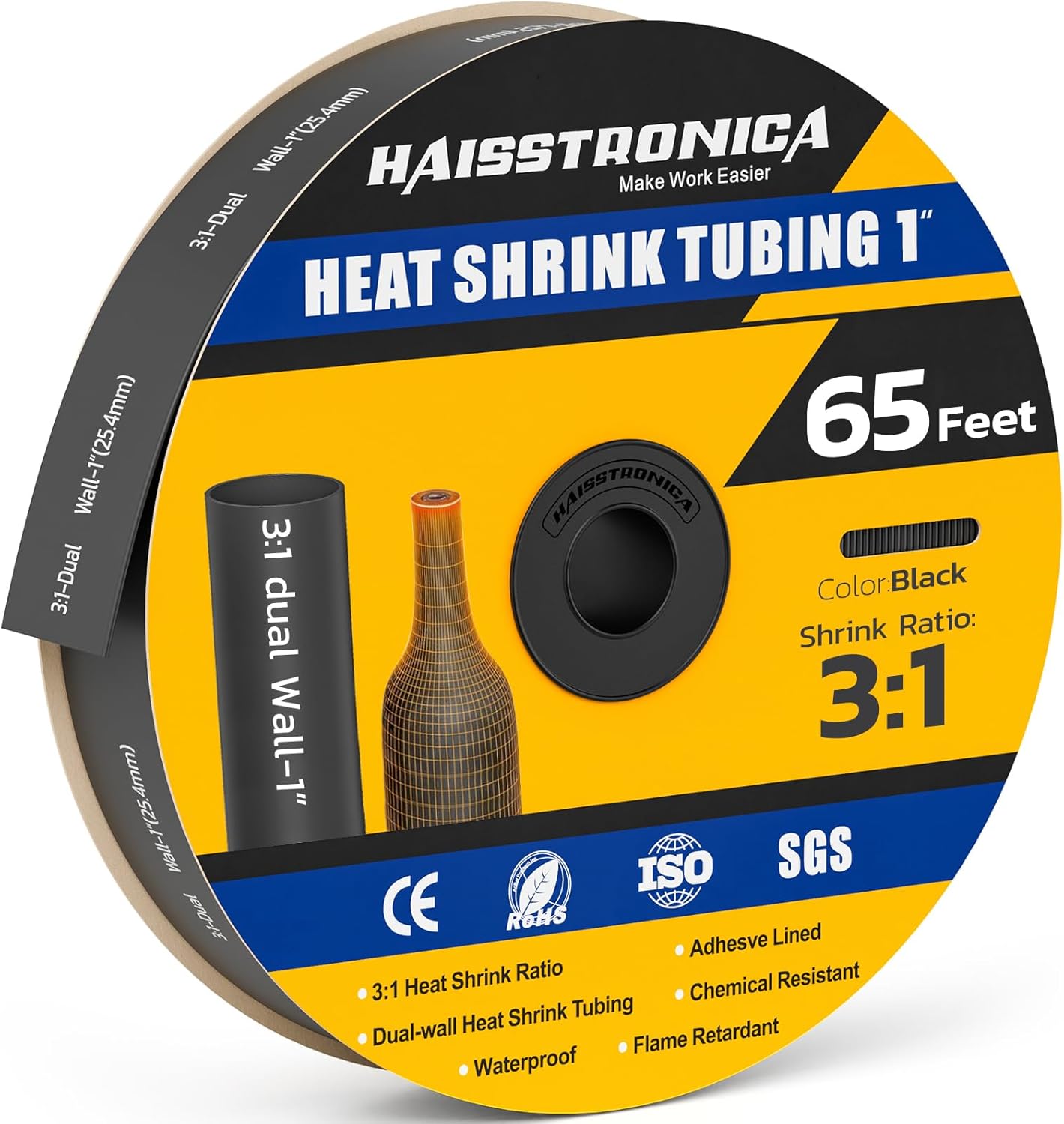 Haisstronica 3:1 Heat Shrink Tubing for Marine and Automotive Use