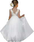 Topmaker Flower Girl Dress for Toddler Baby Girls - Lace (Style C5QW)