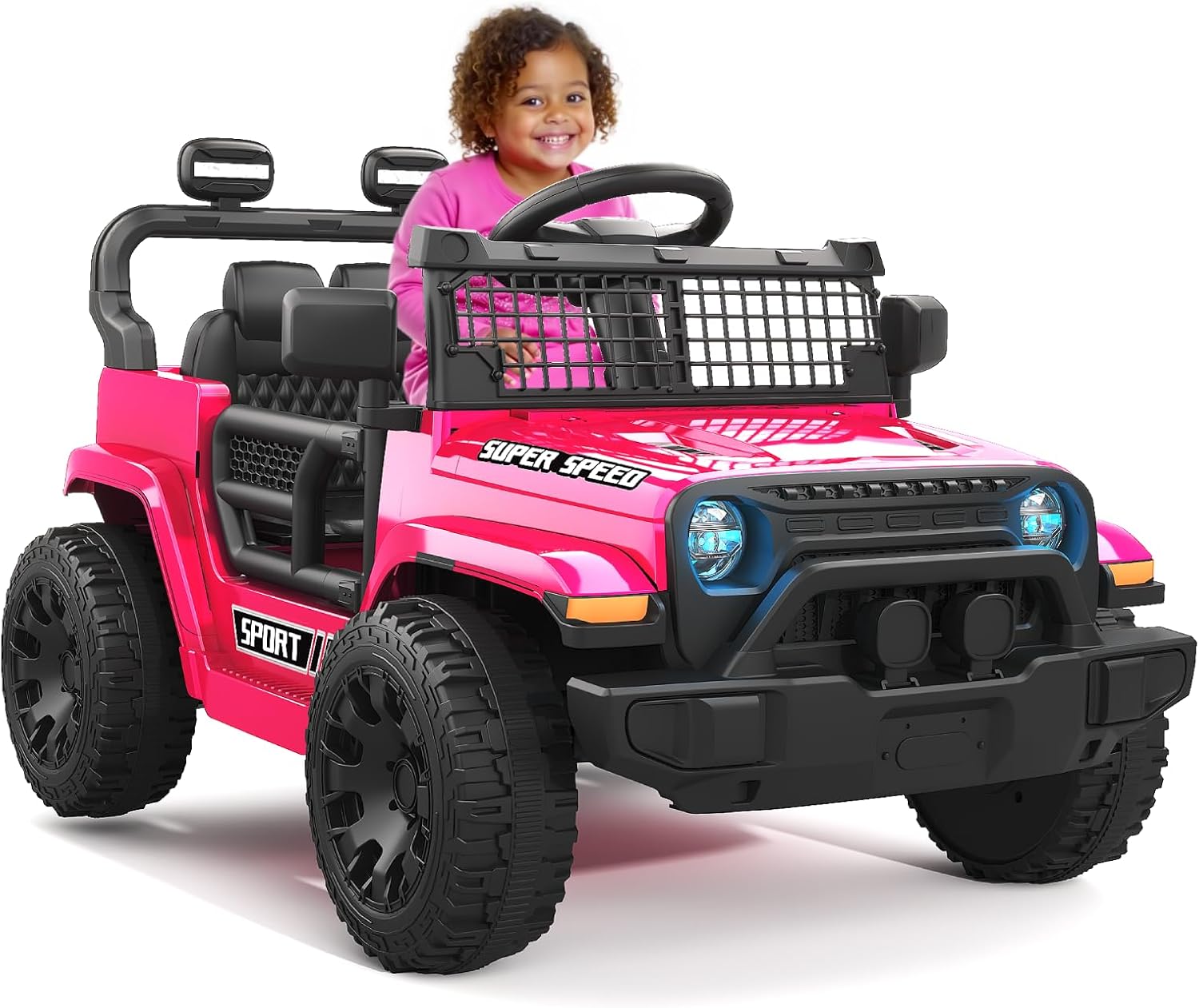 12V Ride on Truck Car for Kids with Parent Remote Control