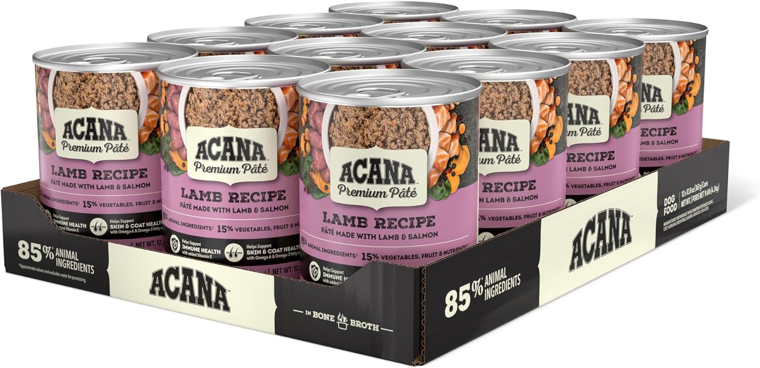 ACANA Premium Pate Grain-free Wet Dog Food Lamb Recipe 12.8oz