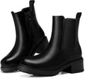 SHIBEVER Women's Chelsea Boots Slip on Chunky Heel Platform - Fall