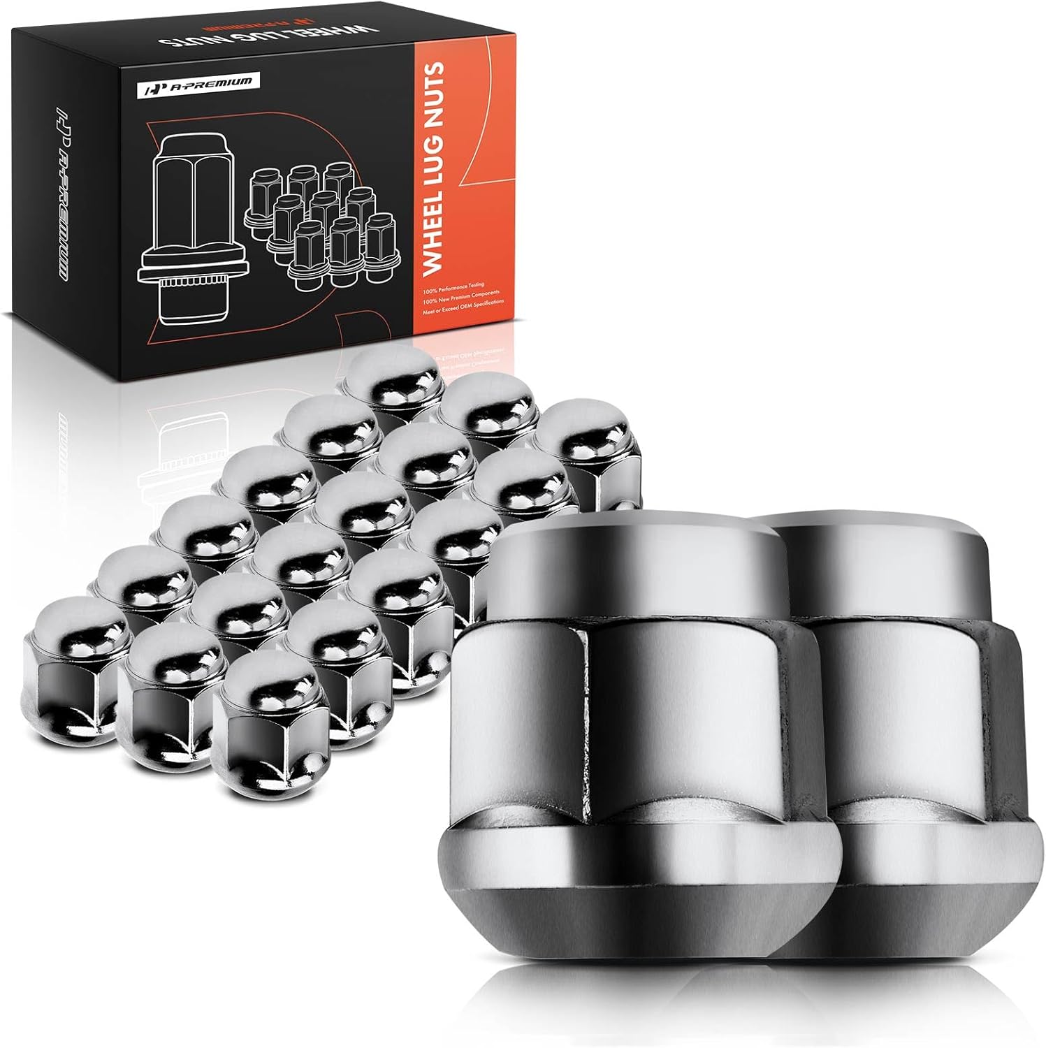 M12-1.50 Wheel Lug Nuts Set for Honda and Acura Vehicles
