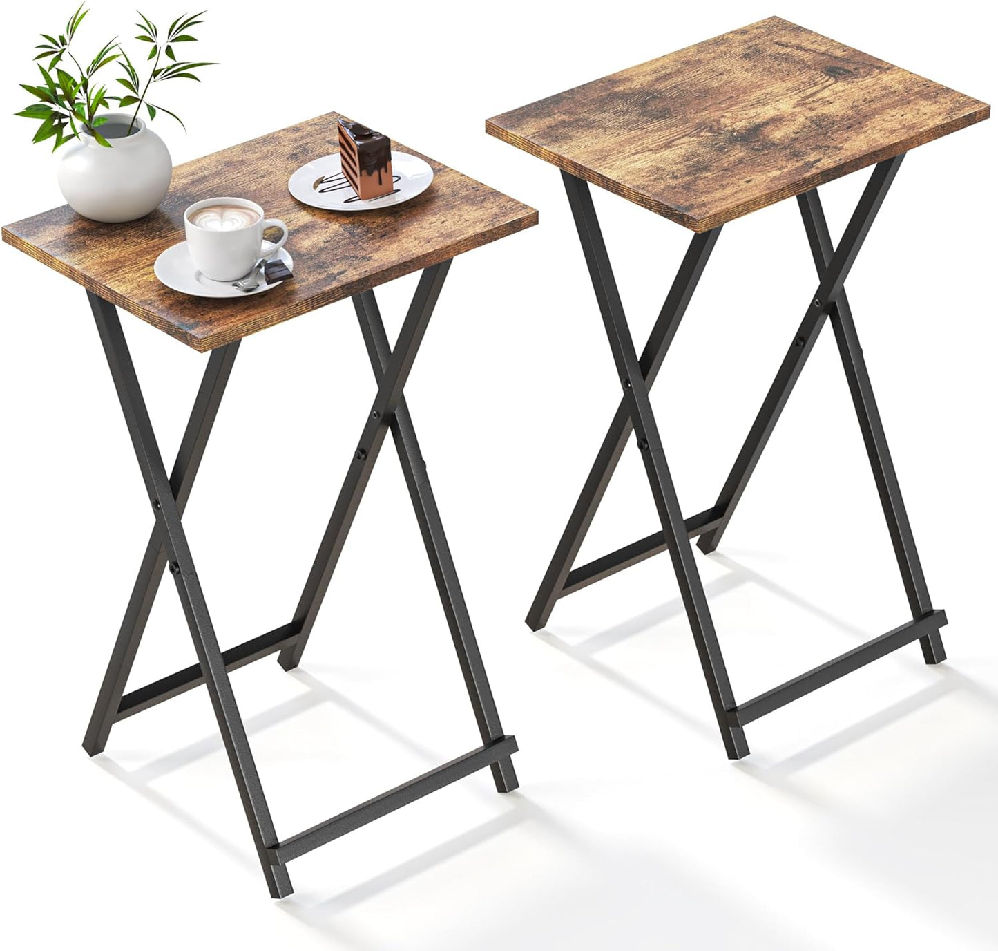 Compact Foldable TV Trays Set - Easy to Move & Use Anywhere!