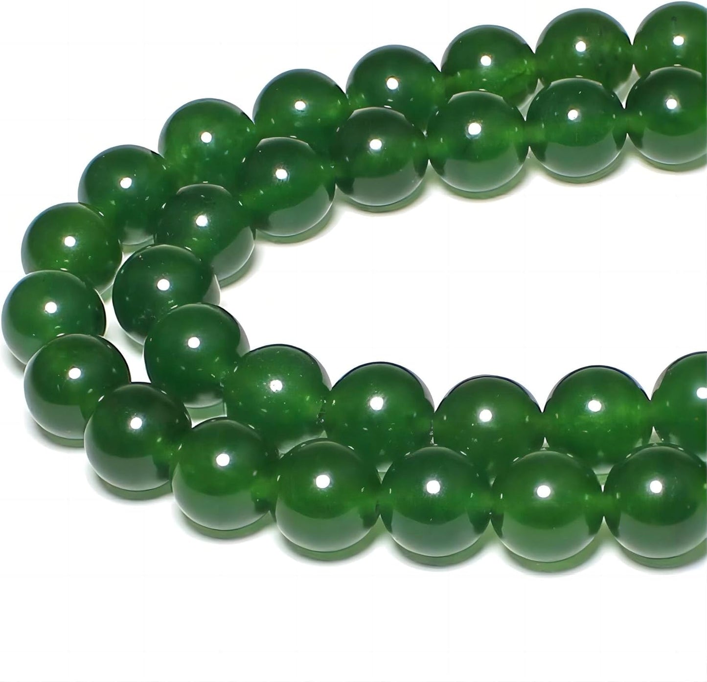 Blackish Green Jade Gemstone Beads - Create Stunning Jewelry!