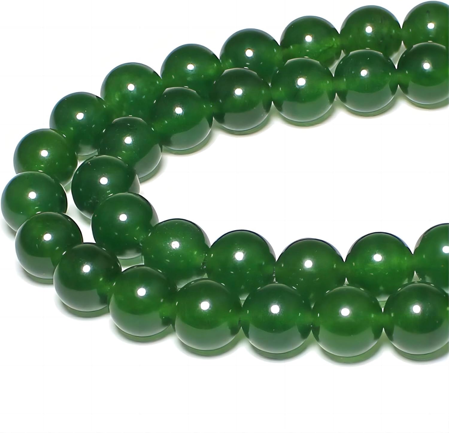 Blackish Green Jade Gemstone Beads - Create Stunning Jewelry!