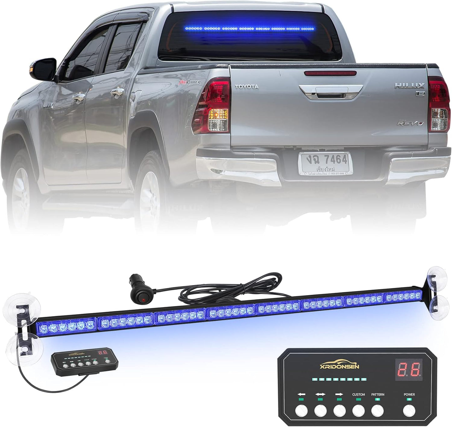 XRIDONSEN 35 inch Traffic Advisor Light Bar for Emergency Vehicles