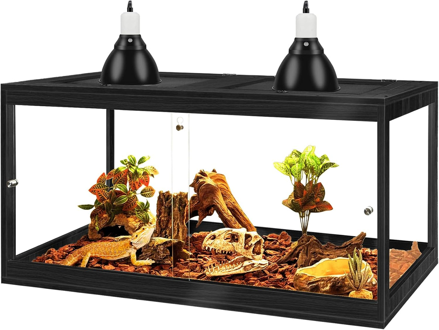 Prolee Tempered Glass Bearded Dragon Tank for Reptiles and Snakes