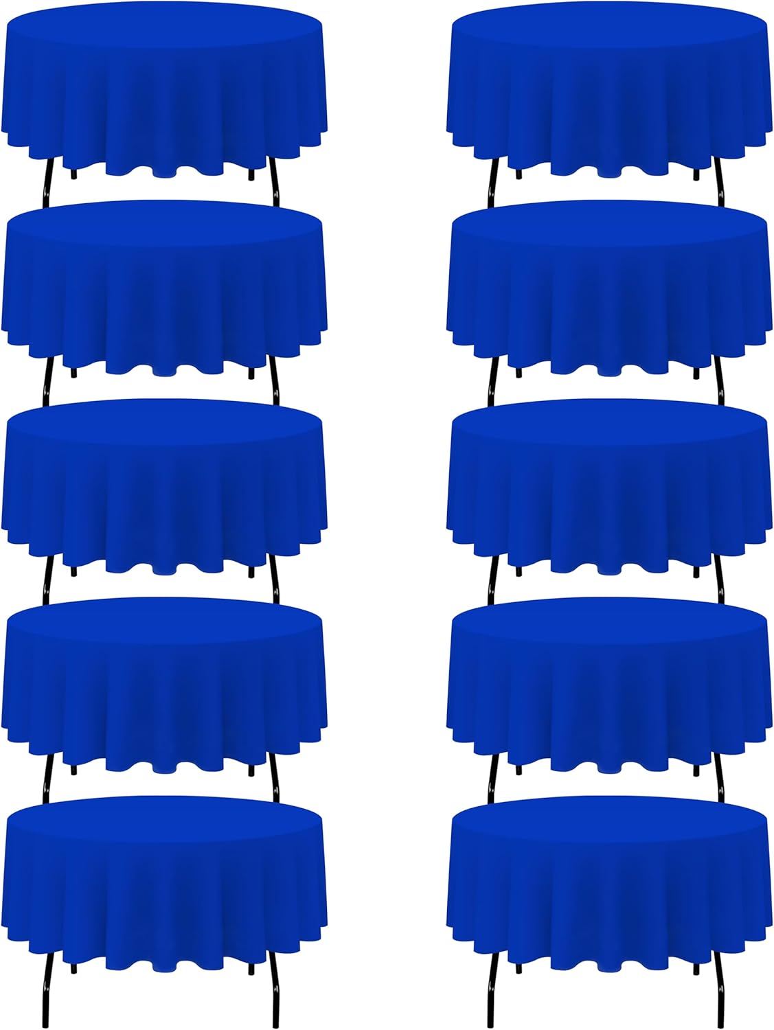 Royal Blue Round Tablecloths 90 Inch for Elegant Events
