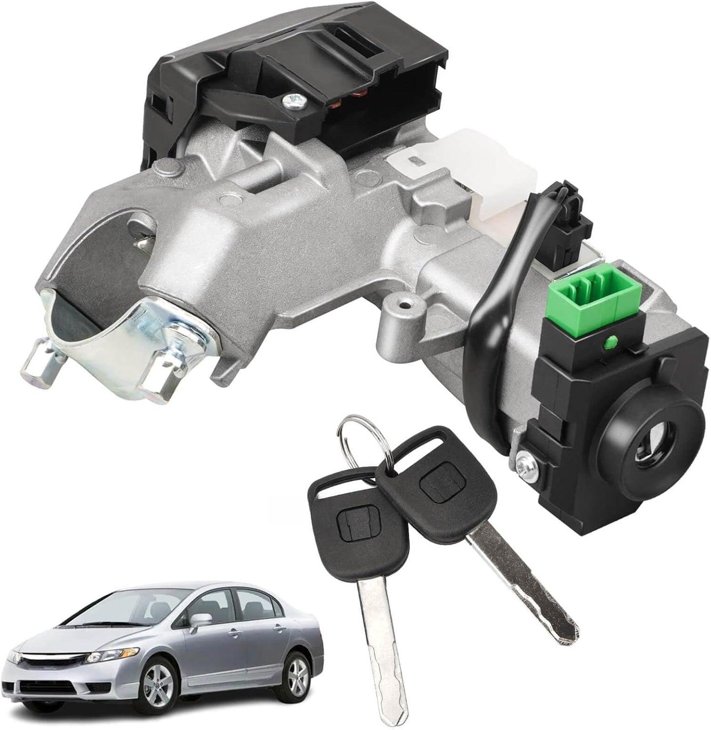 RAMATA Ignition Switch Lock Cylinder with Key for Honda Civic