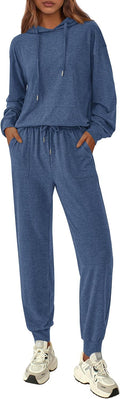 PRETTYGARDEN Womens 2 Piece Lounge Set - Comfortable Fall Sweatsuit