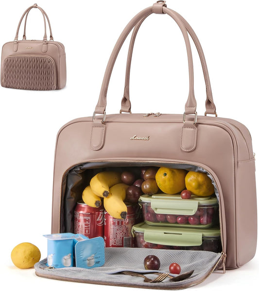 LOVEVOOK Lunch Tote Bag for Women: Stylish 2-in-1 Work Bag