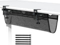 Cable Management Net 36 in Clamp-on Under Desk Organizer - No Drill