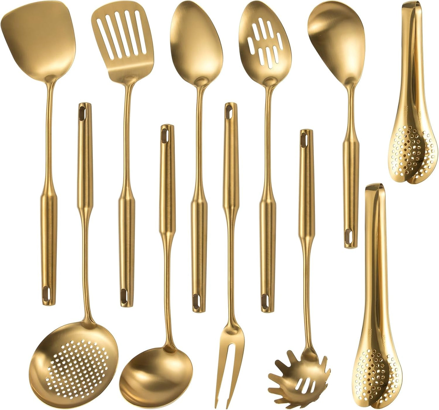 304 Stainless Steel Matte Kitchen Utensils Set for Modern Cooking